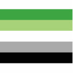 LGBTQ-Flag für Aromatiker Freistehende Fotoskulptur<br><div class="desc">Aromantische Pride Flag Geschenke und Merch. Große LGBTQ Stolz-Fahne Muster für Aromastoffe.</div>