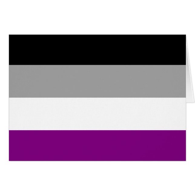 LGBTQ-Flag für asexual-stolz (Vorderseite (Horizontal))