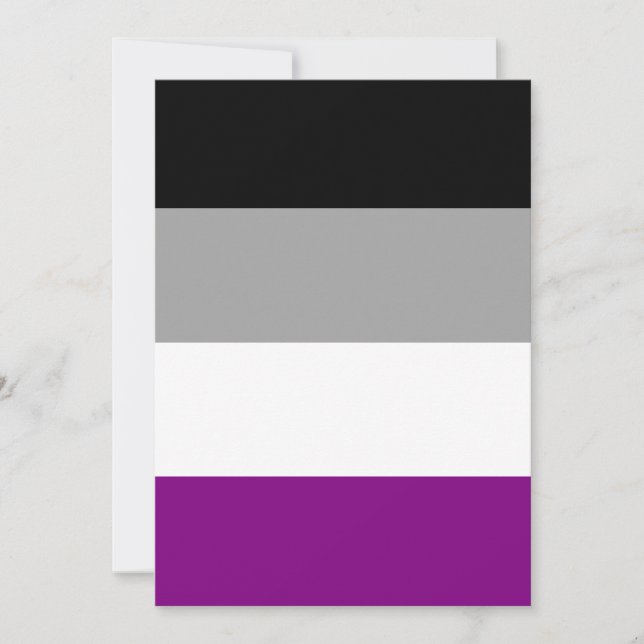 LGBTQ-Flag für asexual-stolz (Vorderseite)