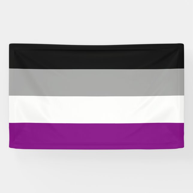 LGBTQ-Flag für asexual-stolz Banner (Horizontal)