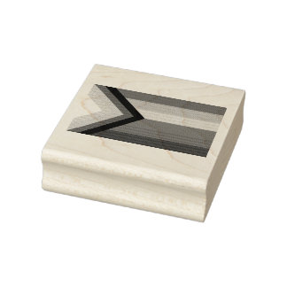 LGBTQ+-Flag für den Fortschritt Gummistempel