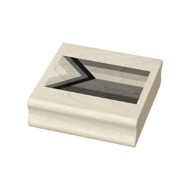 LGBTQ+-Flag für den Fortschritt Gummistempel (Stempel)