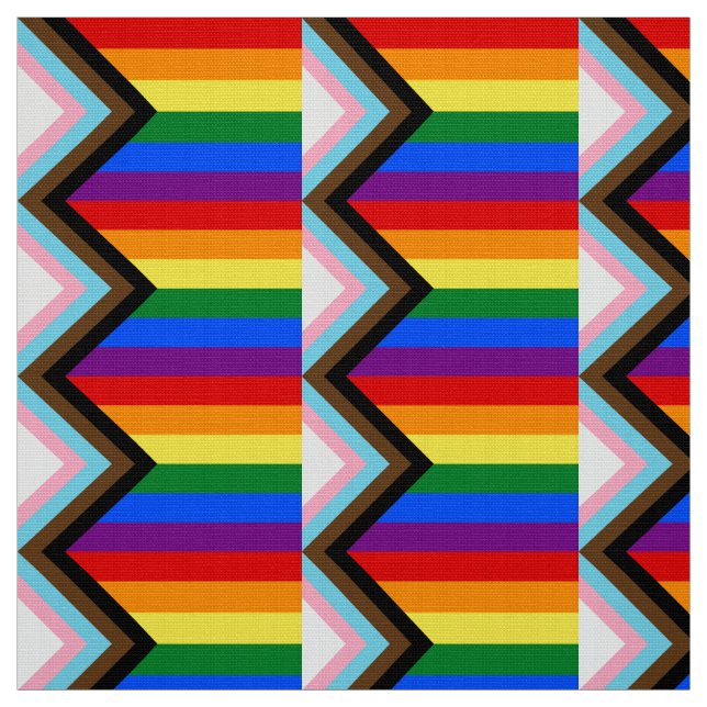 LGBTQ+-Flag für den Fortschritt Stoff (Muster)
