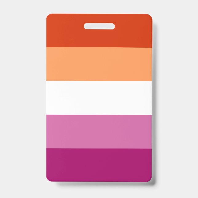 LGBTQ-Flag für Lesben Ausweis (Vorderseite)