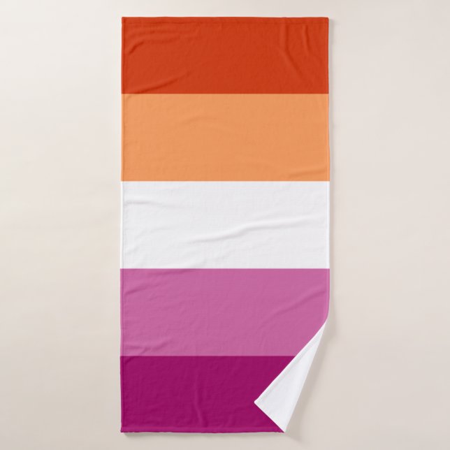 LGBTQ-Flag für Lesben Badehandtuch (Badehandtuch)