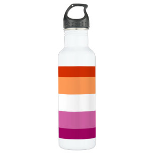 LGBTQ-Flag für Lesben Edelstahlflasche