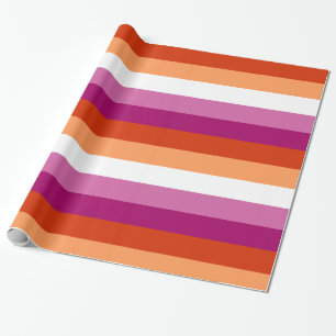 LGBTQ-Flag für Lesben Geschenkpapier
