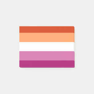 LGBTQ-Flag für Lesben Post-it Klebezettel