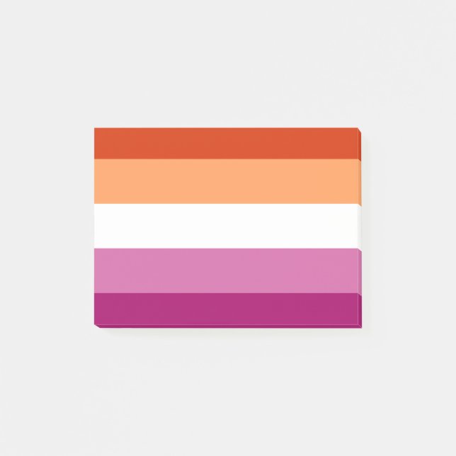 LGBTQ-Flag für Lesben Post-it Klebezettel (Vorderseite)