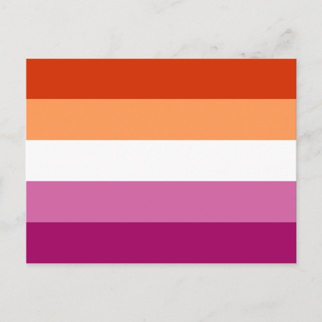 LGBTQ-Flag für Lesben Postkarte (Vorderseite)
