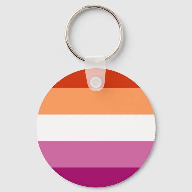 LGBTQ-Flag für Lesben Schlüsselanhänger (Vorderseite)