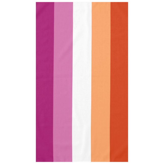 LGBTQ-Flag für Lesben Tischdecke (Vorderseite)