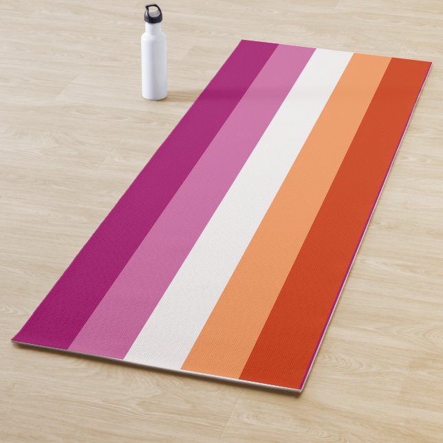 LGBTQ-Flag für Lesben Yogamatte (Beispiel)