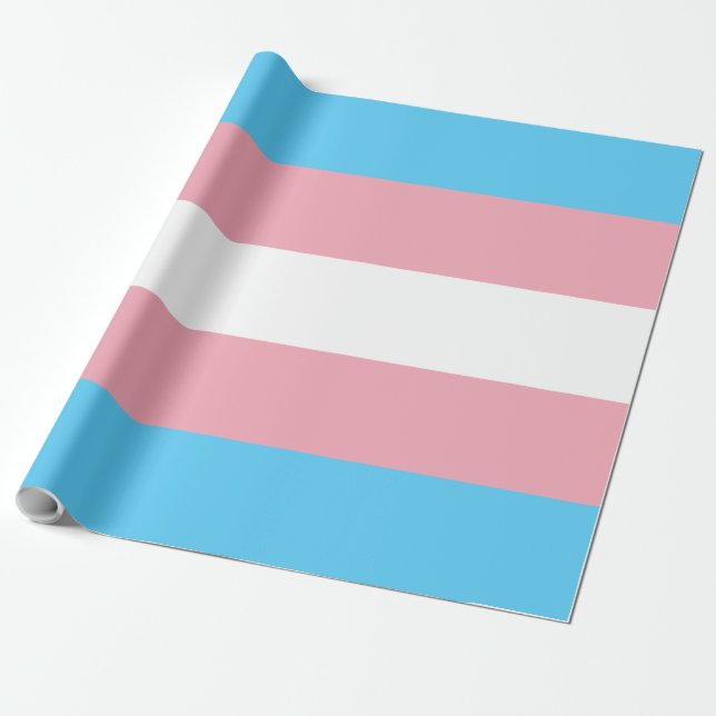 LGBTQ-Flag für Transgender-Strichcode Streifen ros Geschenkpapier (Ungerollt)