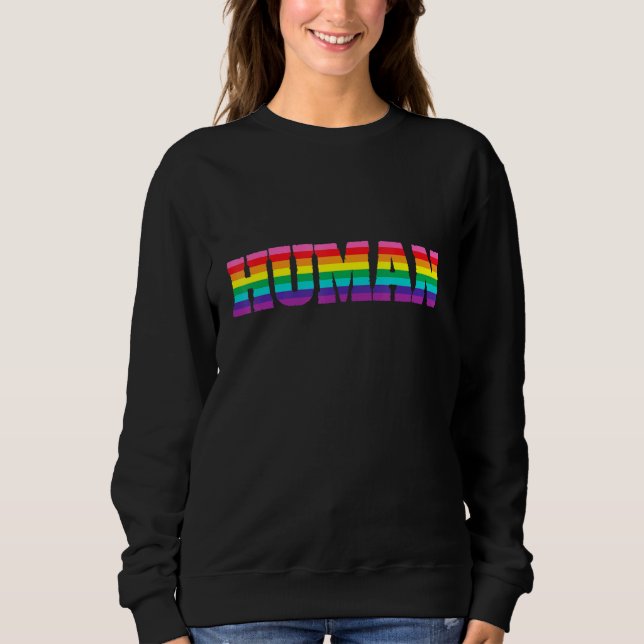 Lgbtq Flag Gay Monat Transgender Rainbow Les Sweatshirt (Vorderseite)