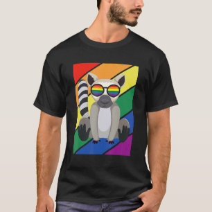 LGBTQ Flag Gay Pride Monat Regenbogen Lemurs LGBT T-Shirt