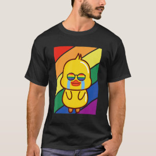 LGBTQ Flag Gay Pride Monat Regenbogen Sad Duck LGB T-Shirt