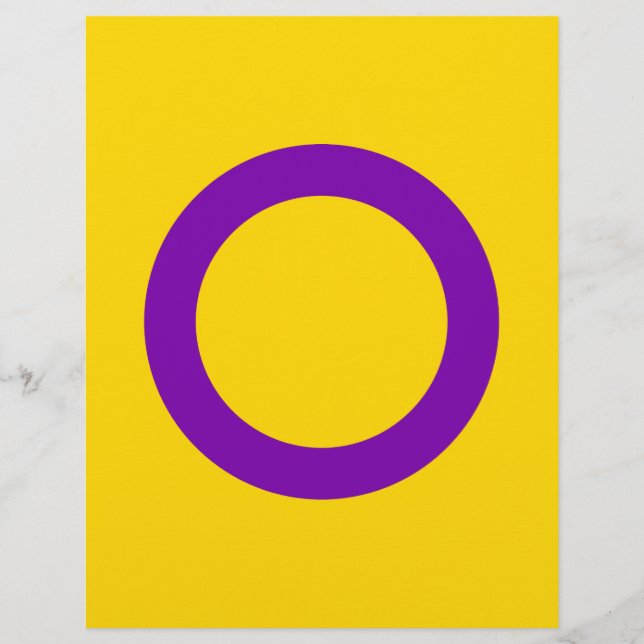 LGBTQ-Flag Intersex Pride (Vorderseite)