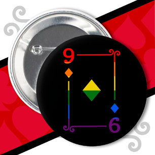 LGBTQ-Flag-Kartenspiel 9 Karton Button
