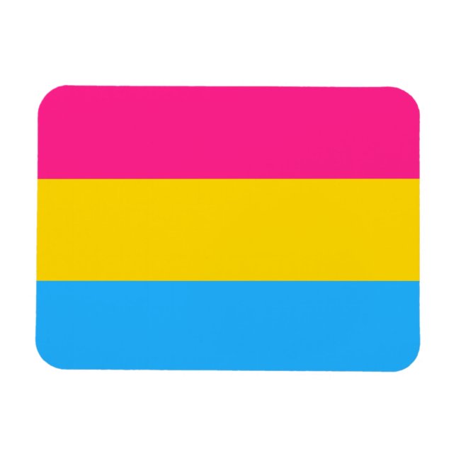 LGBTQ-Flag Pansexual Prilag Magnet (Horizontal)