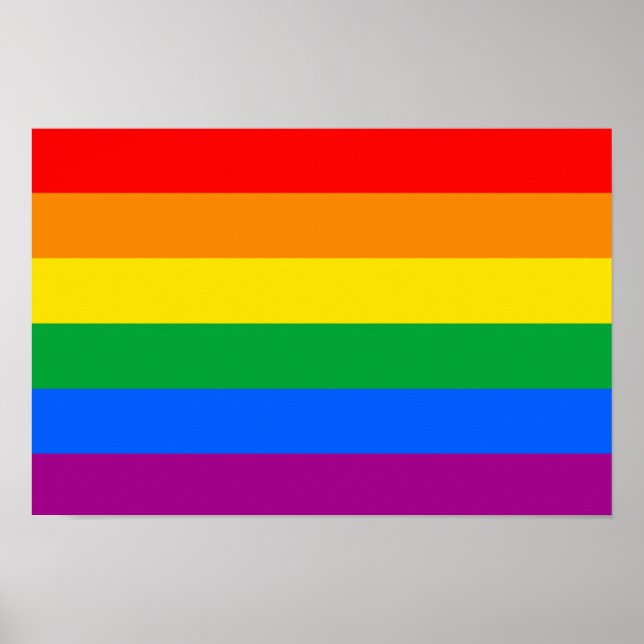 LGBTQ-Flag Poster (Vorne)