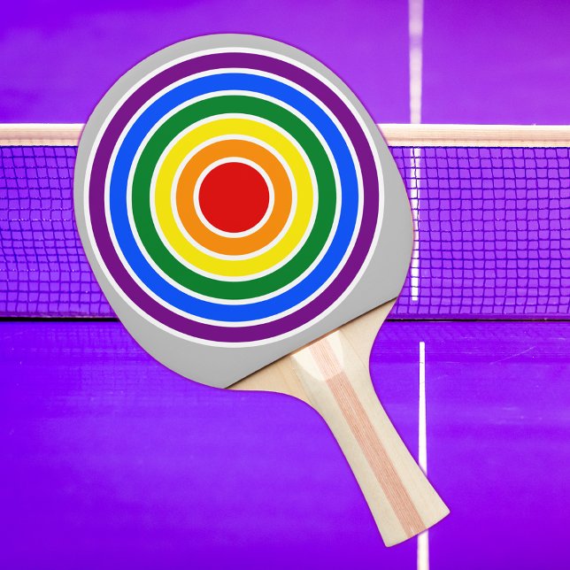 LGBTQ-Flag-Regenbogen-Zielthema Ping Pong Pa Tischtennis Schläger (Von Creator hochgeladen)