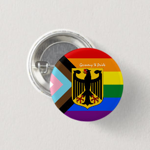 LGBTQ-Flag und deutscher Emblem-Preis / Deutschlan Button