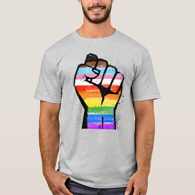 LGBTQ-FORTSCHRITT ERSTE T-Shirt (Vorderseite)