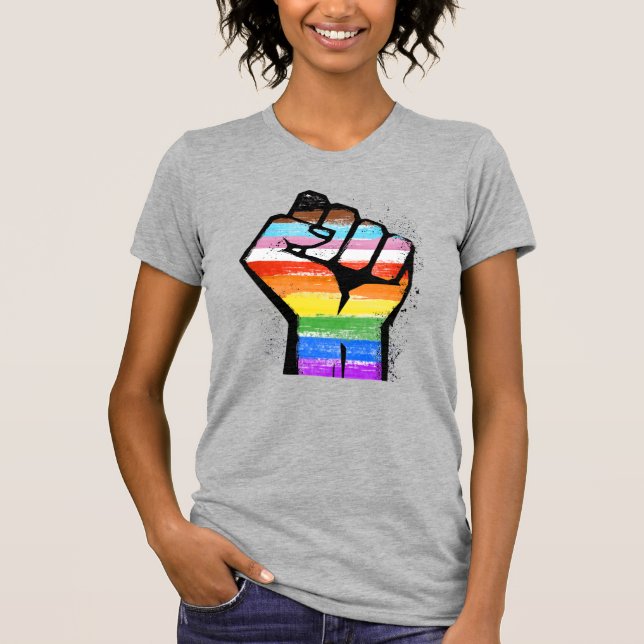 LGBTQ-FORTSCHRITT ERSTE T-Shirt (Vorderseite)