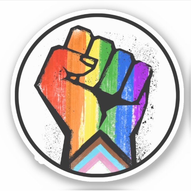 LGBTQ-FORTSCHRITTE AUFKLEBER (Vorderseite)