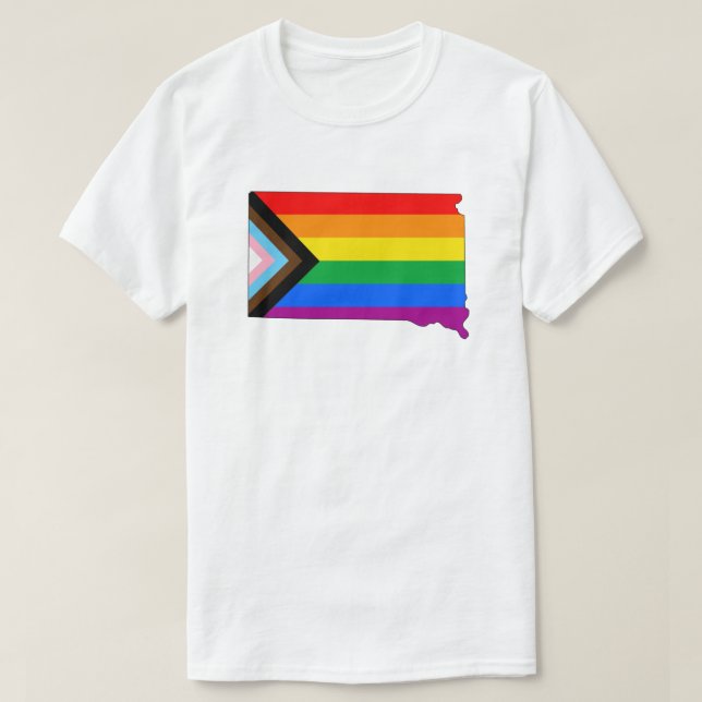 LGBTQ-Fortschrittspreis für den Staatsstolz South  T-Shirt (Design vorne)