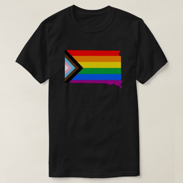 LGBTQ-Fortschrittspreis für den Staatsstolz South  T-Shirt (Design vorne)