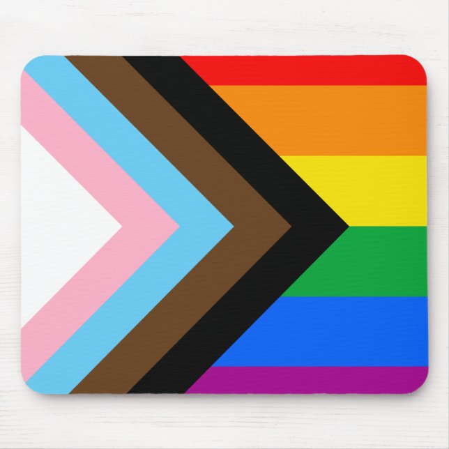 LGBTQ+-Fortschrittsstolz Mousepad (Vorne)