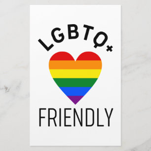 lgbtq freundliches Stolz Flaggensymbol Liebe Gay L Briefpapier