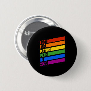 LGBTQ für Bürgermeister Pete 2020 Button