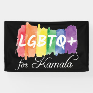 LGBTQ für Kamala Rainbow Gay Pride Banner