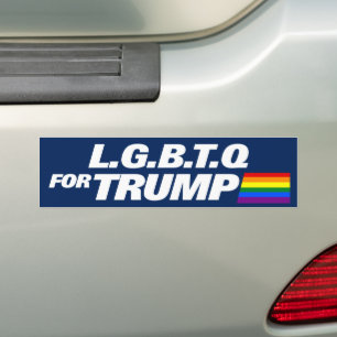 LGBTQ für Trump 2024 Autoaufkleber