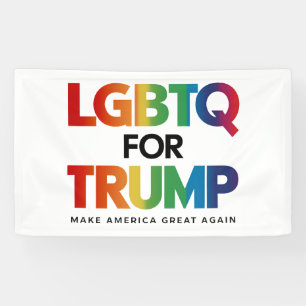 LGBTQ FÜR TRUMP GAY LESBIAN FÜR TRUMP 2024 BANNER