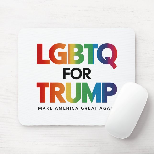 LGBTQ FÜR TRUMP GAY LESBIAN FÜR TRUMP 2024 MOUSEPAD (Mit Mouse)