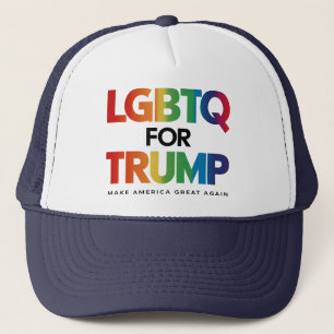 LGBTQ FÜR TRUMP GAY LESBIAN FÜR TRUMP 2024 TRUCKERKAPPE