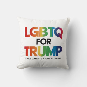LGBTQ FÜR TRUMP SCHWUL LESBISCH FÜR TRUMP 2024  KISSEN