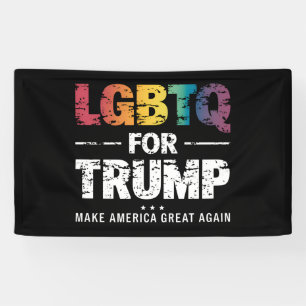 LGBTQ FÜR TRUMP SCHWULE LESBEN FÜR TRUMP 2024  BANNER