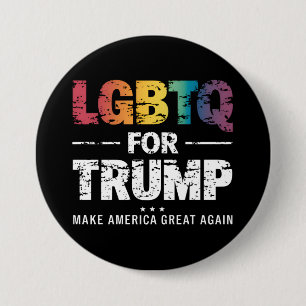 LGBTQ FÜR TRUMP SCHWULE LESBEN FÜR TRUMP 2024  BUTTON