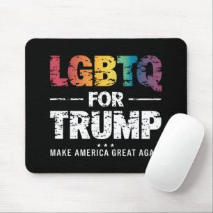 LGBTQ FÜR TRUMP SCHWULE LESBEN FÜR TRUMP 2024  MOUSEPAD