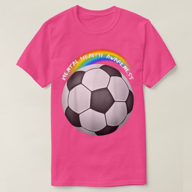 LGBTQ Fußball Pride Mental Health Awareness3051 13 T-Shirt (Design vorne)