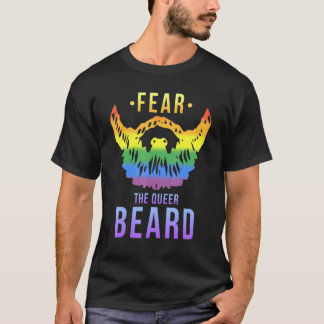 Lgbtq Gay Fee Der Bart Que Rainbow T-Shirt