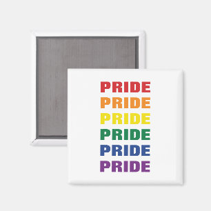 LGBTQ-Gay Pride Anpassbarer, mehrfacher Text Magnet