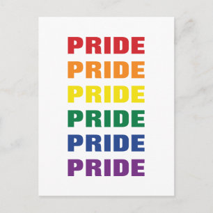 LGBTQ-Gay Pride Anpassbarer, mehrfacher Text Postkarte