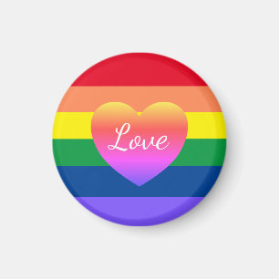 LGBTQ Gay Pride Farbenfrohe Regenbogen Liebe Magnet