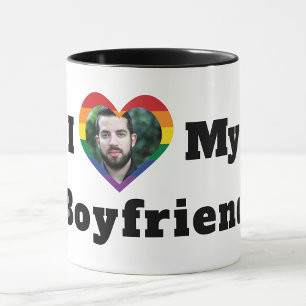 LGBTQ Gay Pride Individuelles Foto Ich liebe meine Tasse